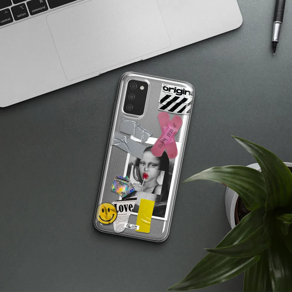 Mona Lisa Street Style Samsung A03S Clear TPU Case