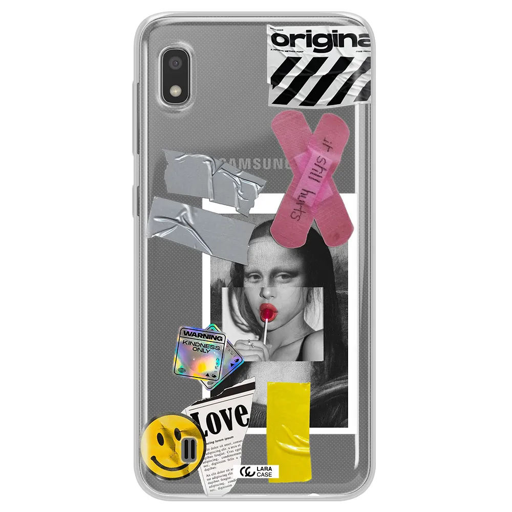 Mona Lisa Street Style Samsung A10 Clear TPU Case