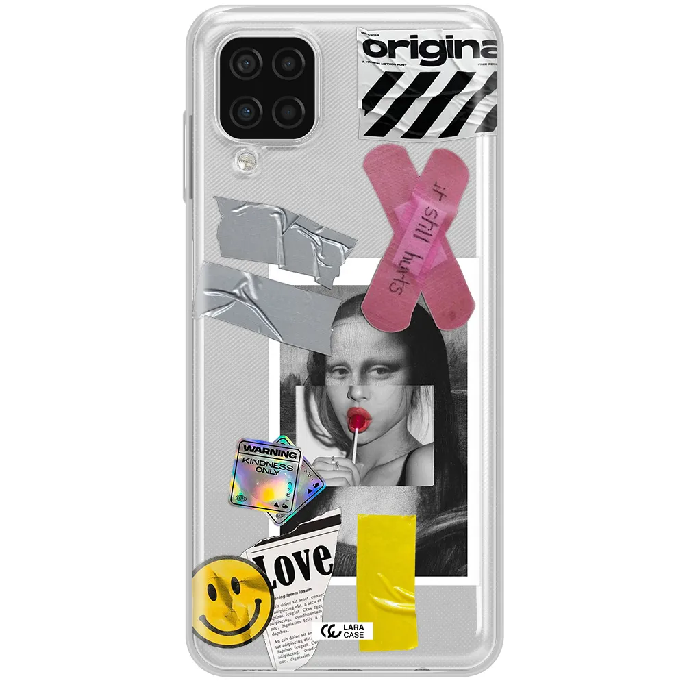 Mona Lisa Street Style Samsung A12 4g Clear TPU Case