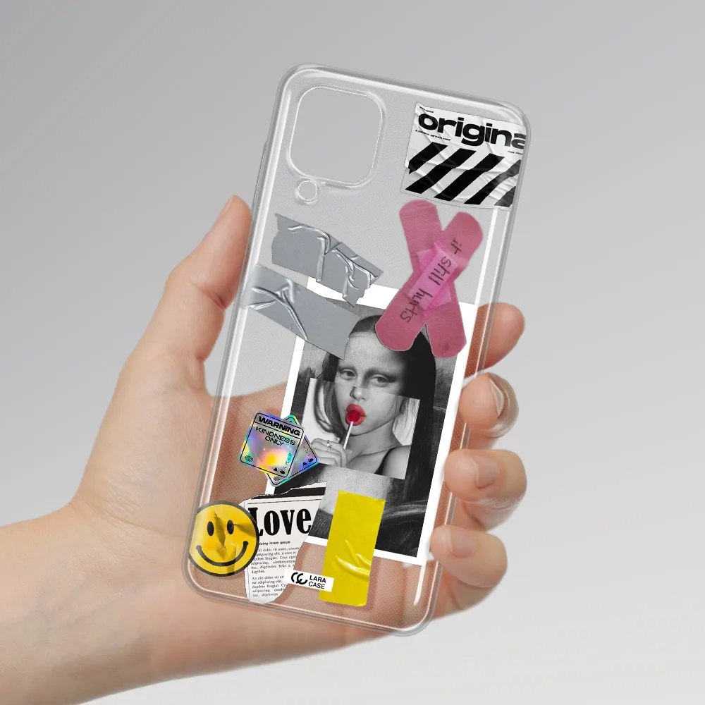 Mona Lisa Street Style Samsung A12 4g Clear TPU Case