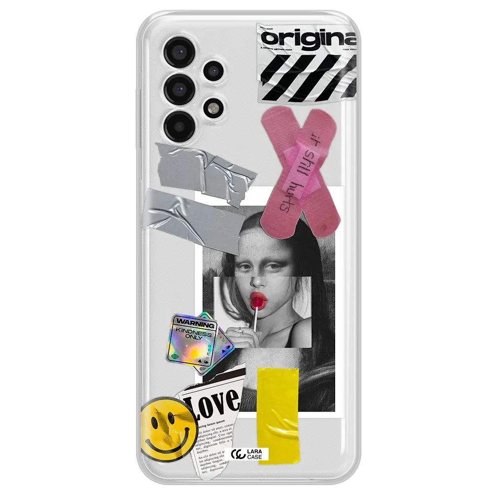Mona Lisa Street Style Samsung A13 4g Clear TPU Case