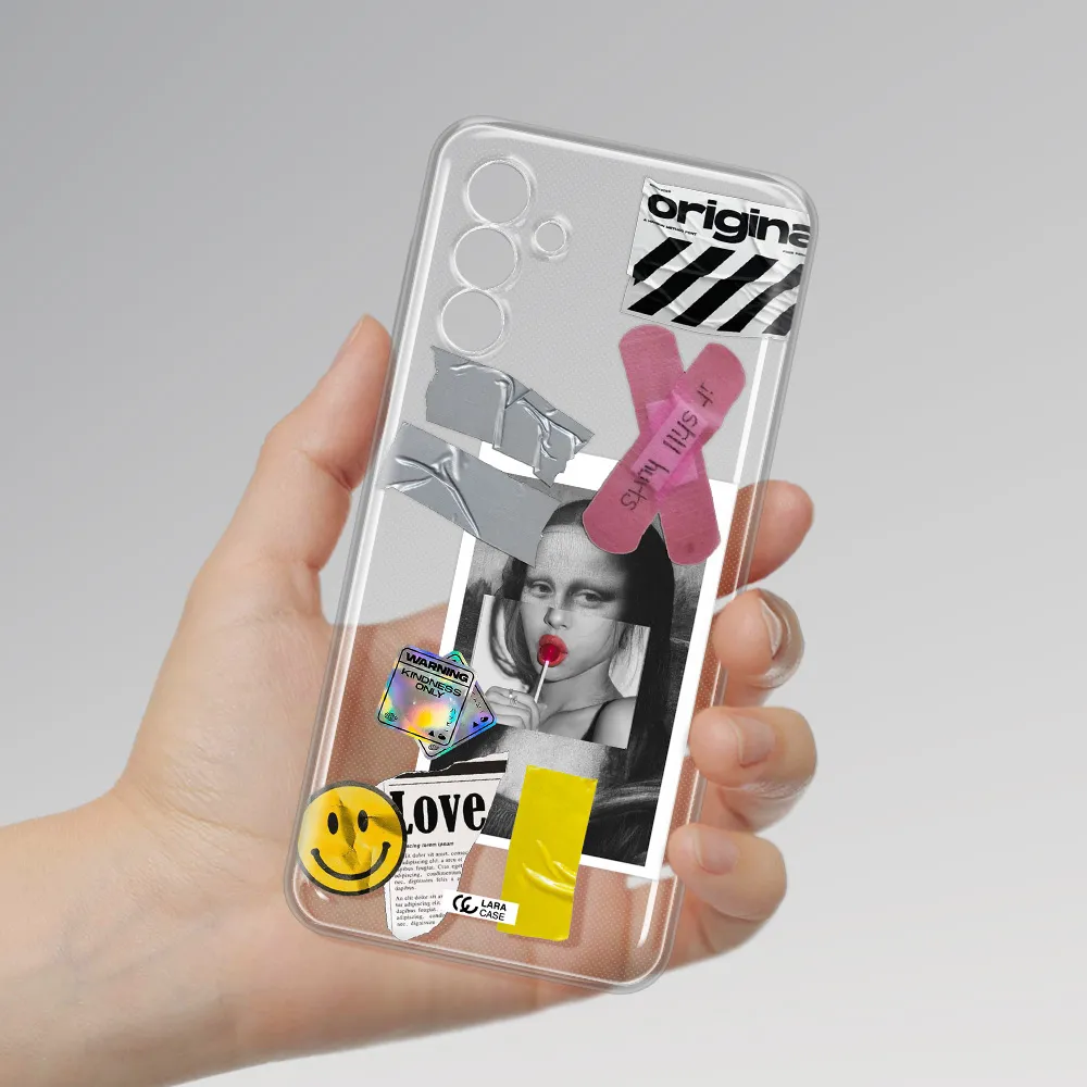 Mona Lisa Street Style Samsung A13 5G Clear Tpu Case