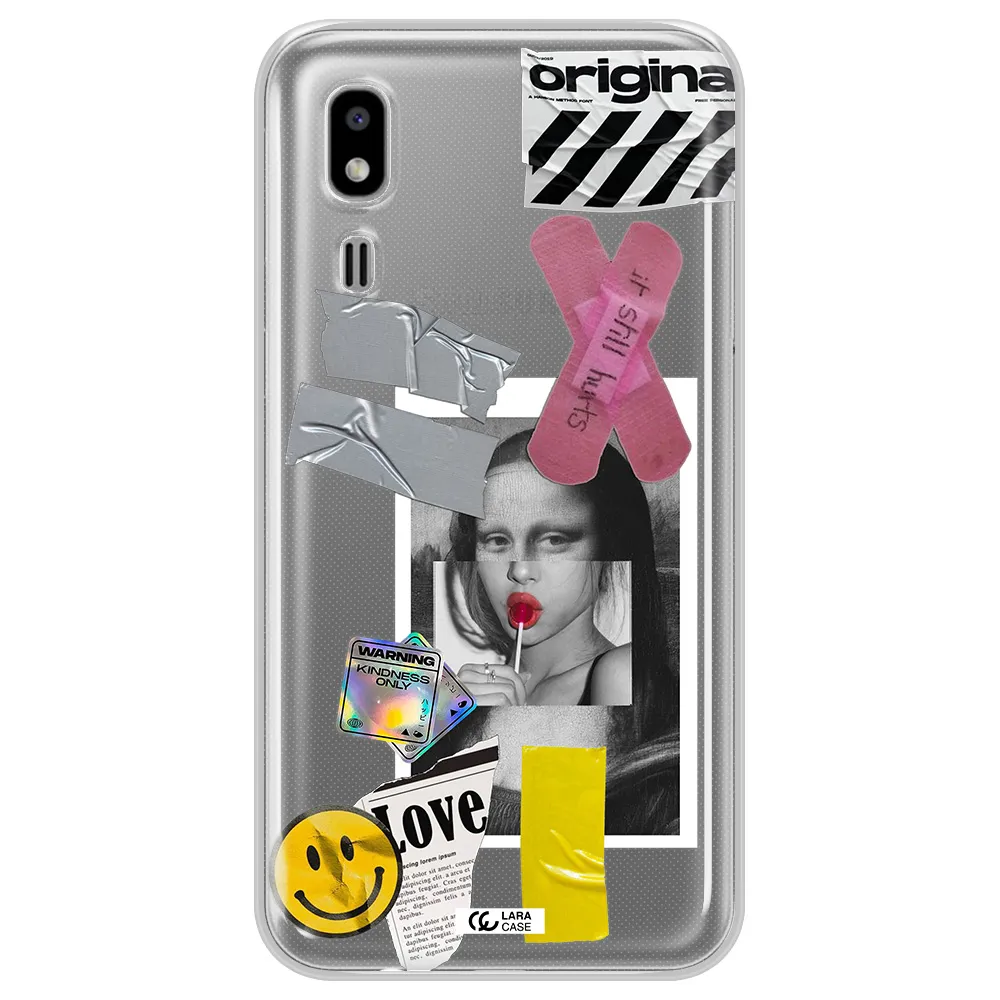 Mona Lisa Street Style Samsung A2 Core Clear TPU Case