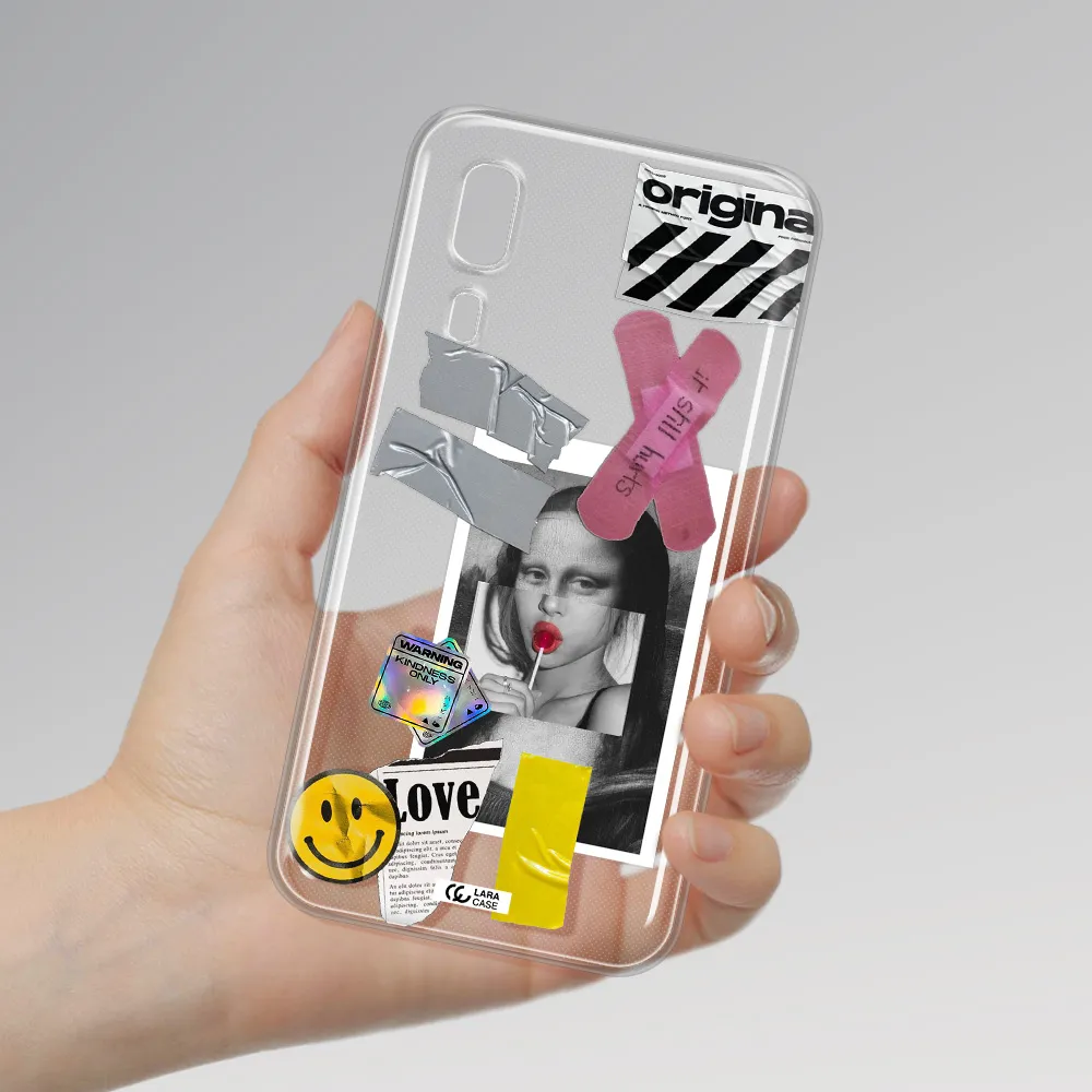Mona Lisa Street Style Samsung A2 Core Clear TPU Case