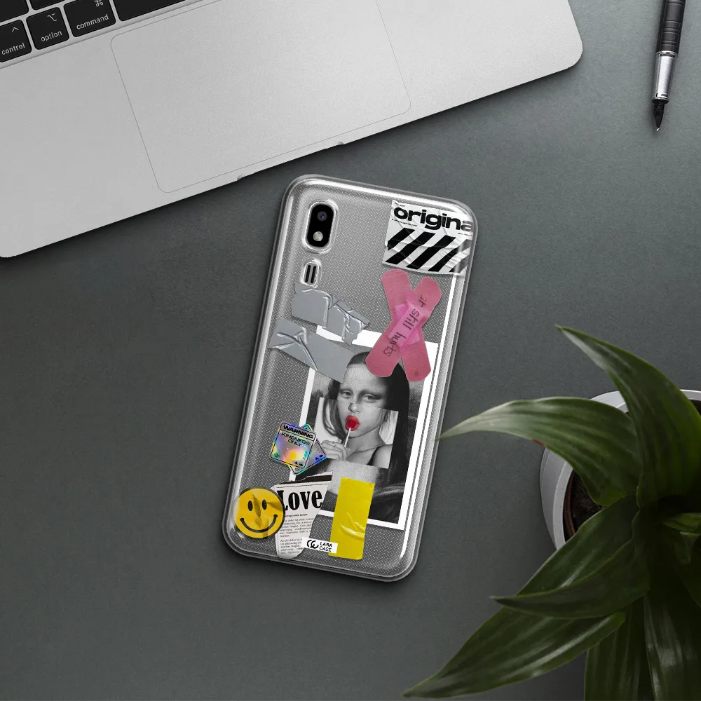 Mona Lisa Street Style Samsung A2 Core Clear TPU Case