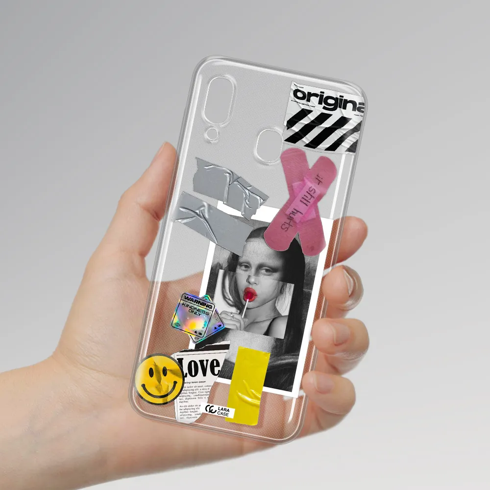 Mona Lisa Street Style Samsung A20 Clear TPU Case