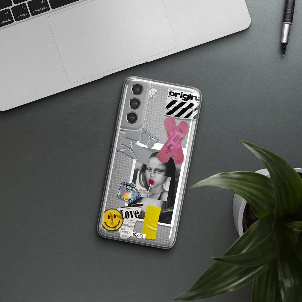 Mona Lisa Street Style Samsung A21 Fe Clear TPU Case