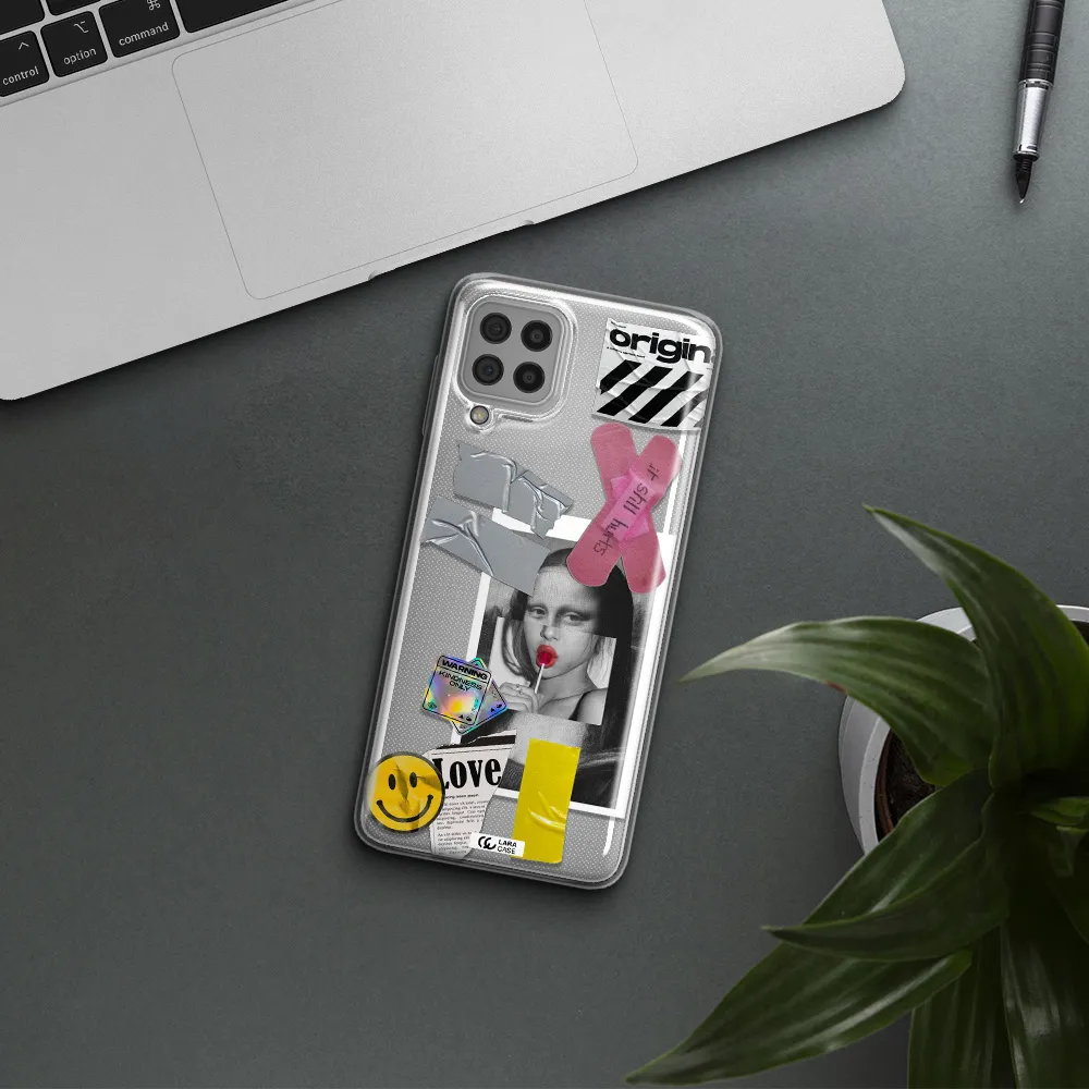 Mona Lisa Street Style Samsung A22 4g Clear TPU Case