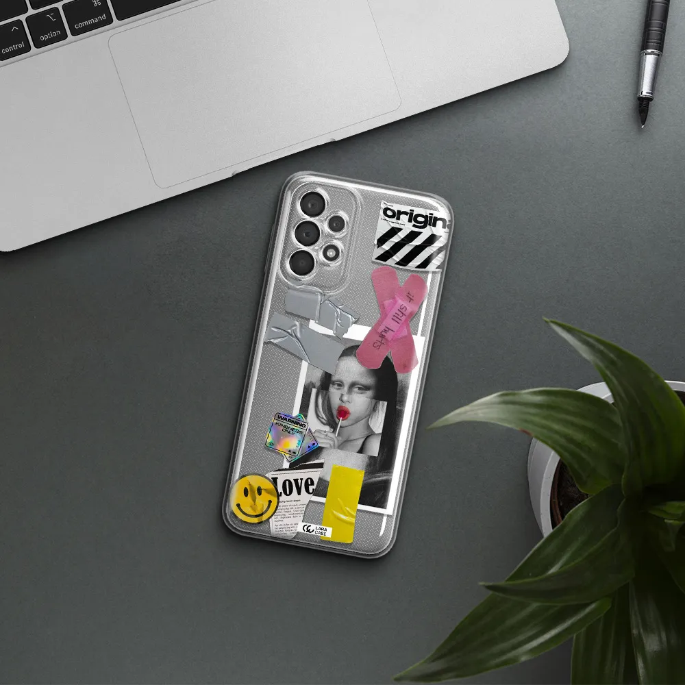 Mona Lisa Street Style Samsung A23 5G Clear Tpu Case