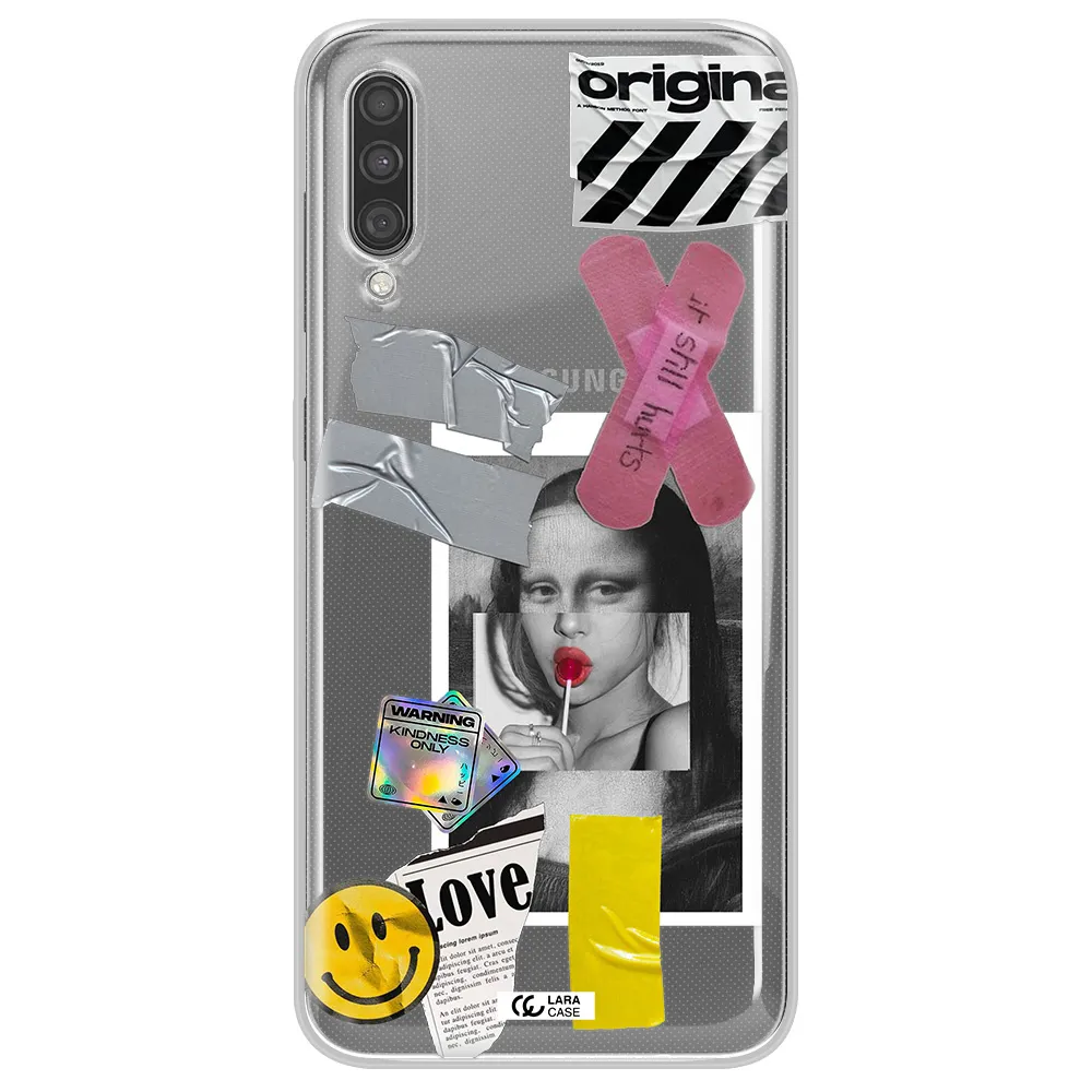 Mona Lisa Street Style Samsung A30S Clear TPU Case
