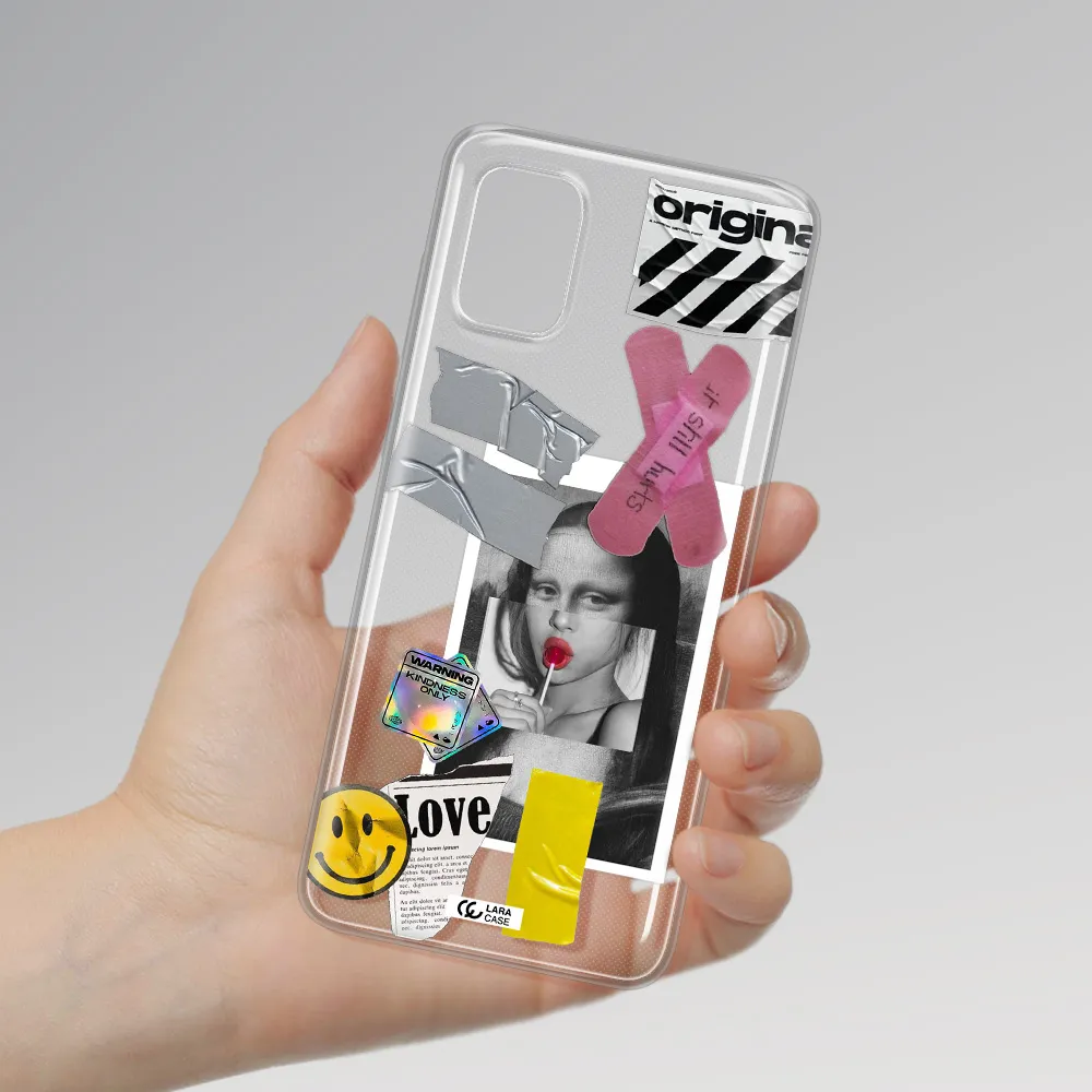 Mona Lisa Street Style Samsung A31 Clear TPU Case