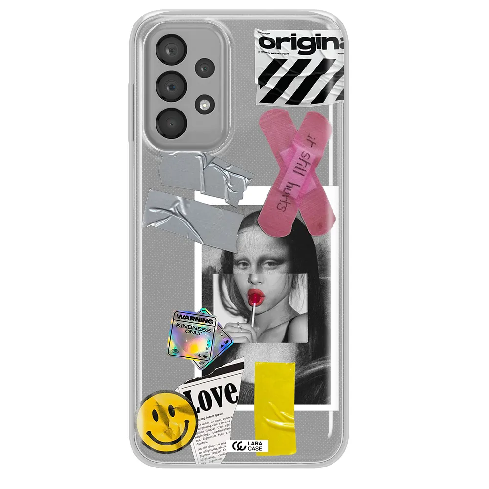 Mona Lisa Street Style Samsung A33 Clear TPU Case