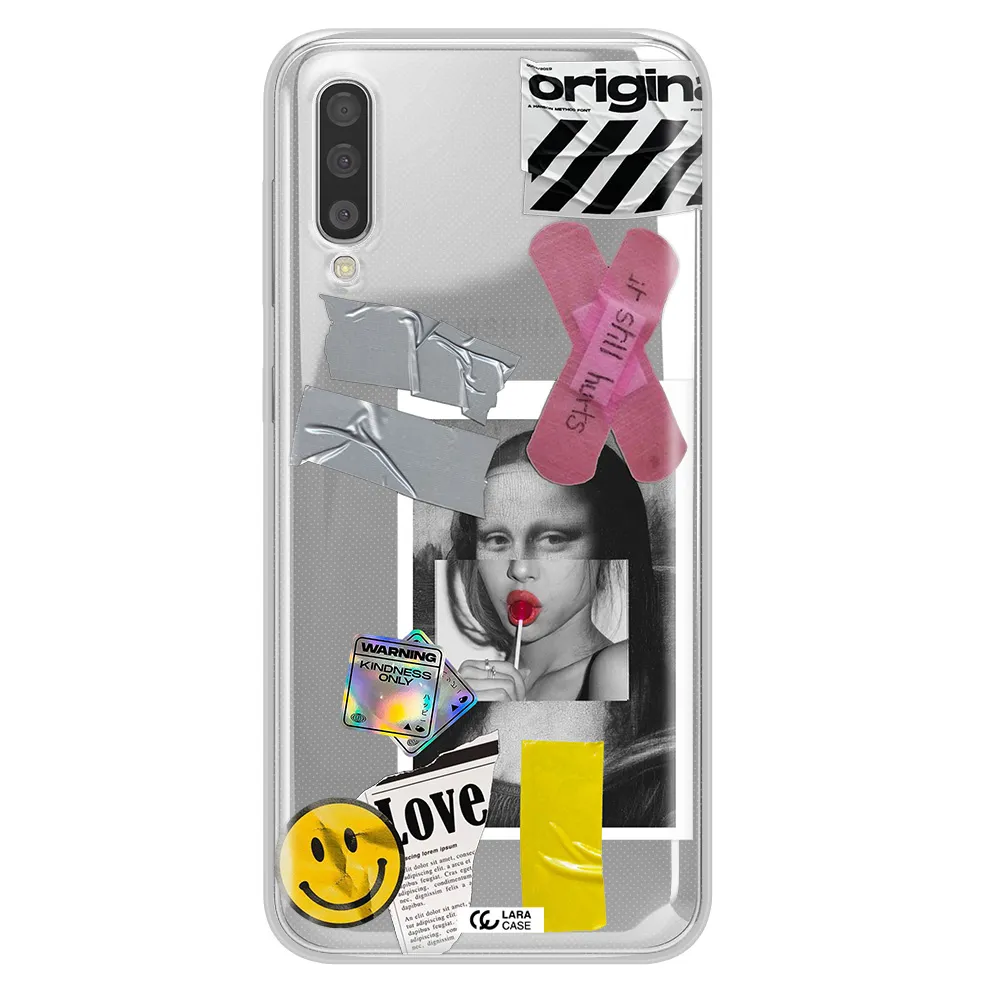 Mona Lisa Street Style Samsung A50S Clear Tpu Case