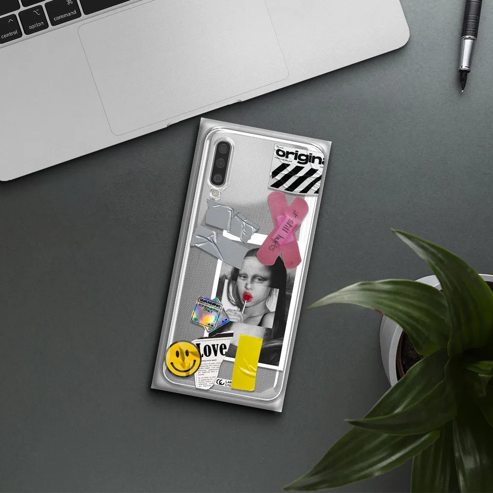 Mona Lisa Street Style Samsung A50S Clear Tpu Case