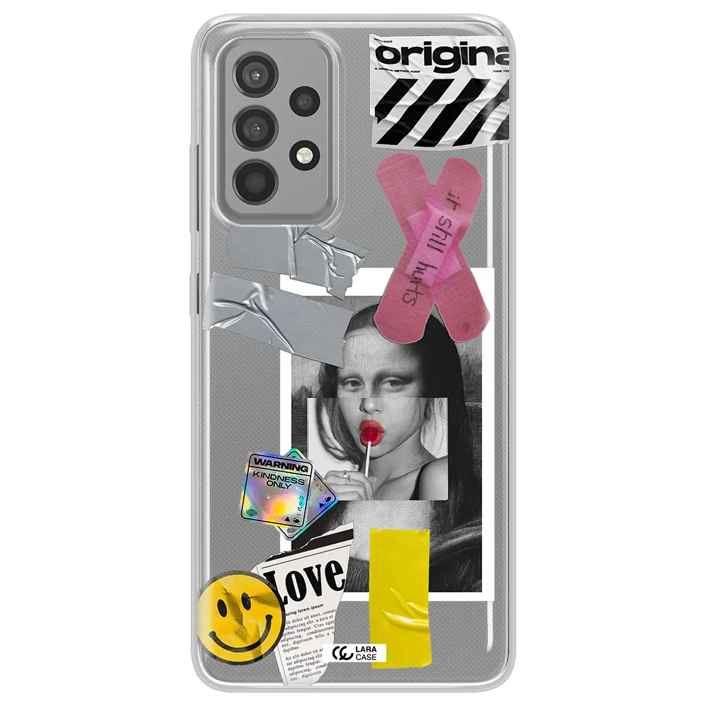 Mona Lisa Street Style Samsung A52 Clear TPU Case