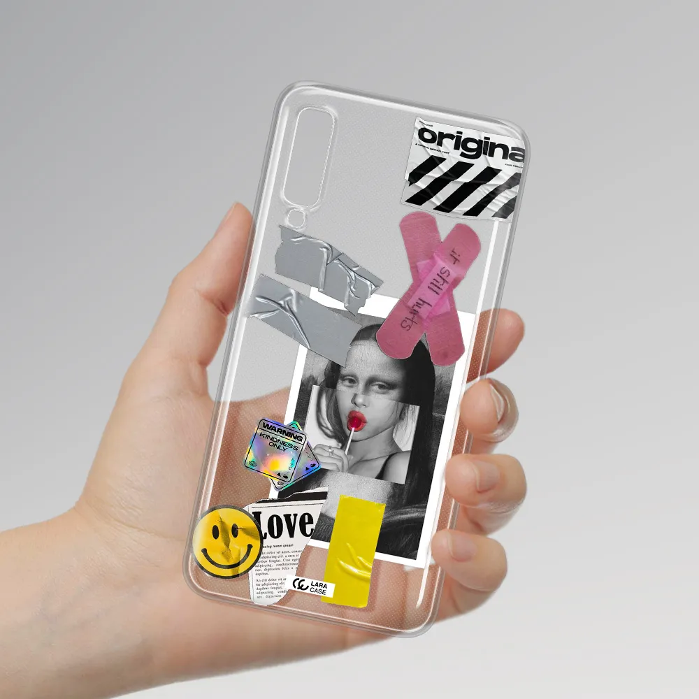 Mona Lisa Street Style Samsung A7 2018 Clear TPU Case