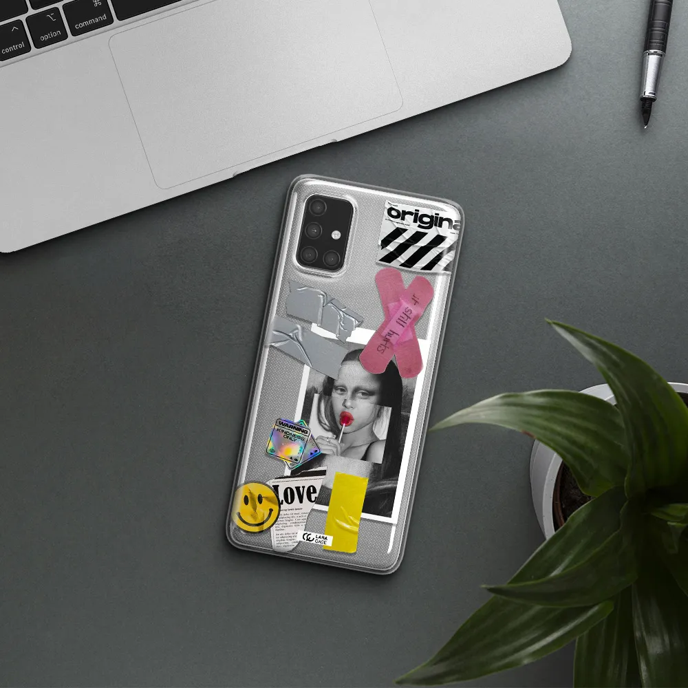 Mona Lisa Street Style Samsung A71 Clear TPU Case