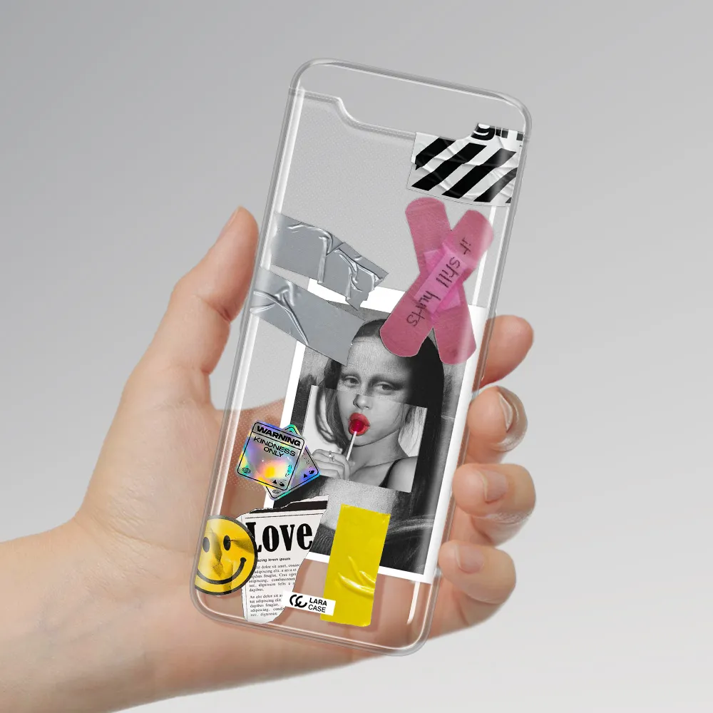 Mona Lisa Street Style Samsung A80 Clear TPU Case