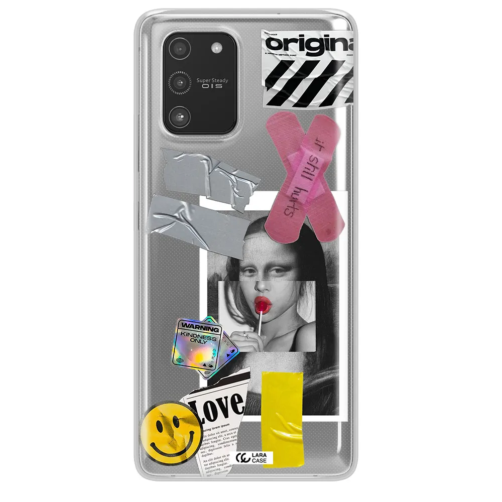Mona Lisa Street Style Samsung A91 Clear TPU Case