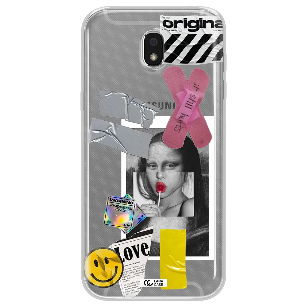 Mona Lisa Street Style Samsung J5 2017 Clear TPU Case