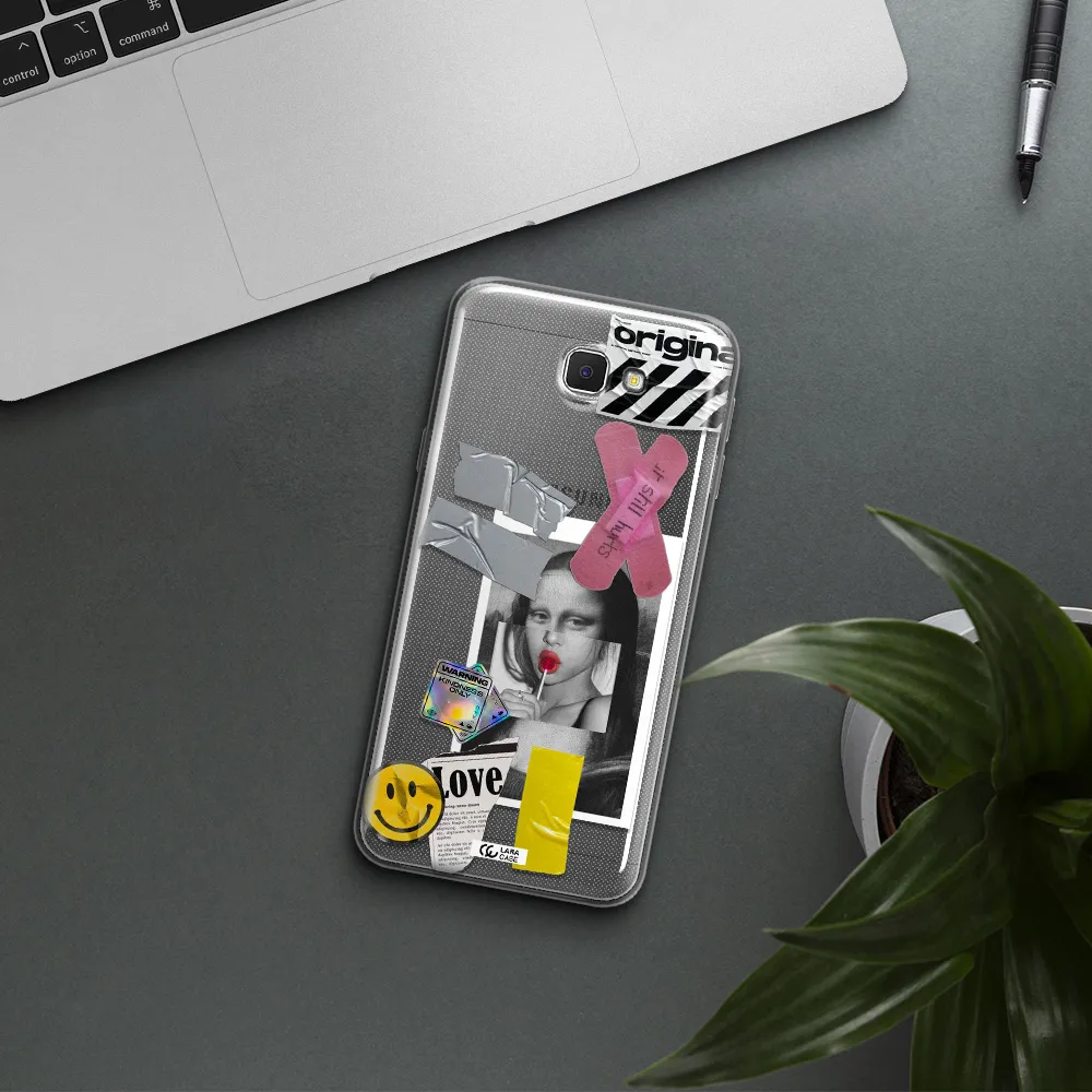 Mona Lisa Street Style Samsung J5 Prime Clear TPU Case