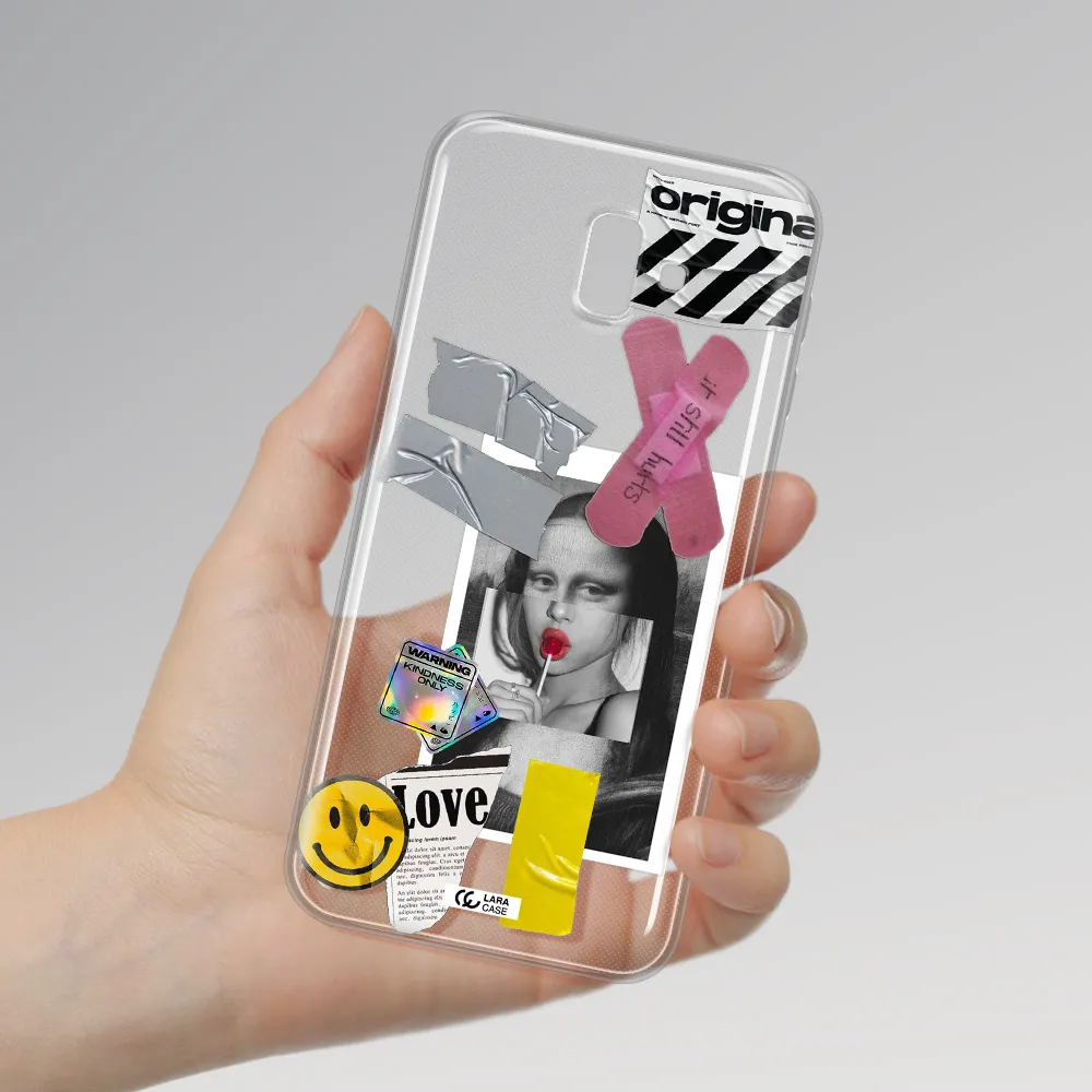 Mona Lisa Street Style Samsung J6 Plus Clear TPU Case
