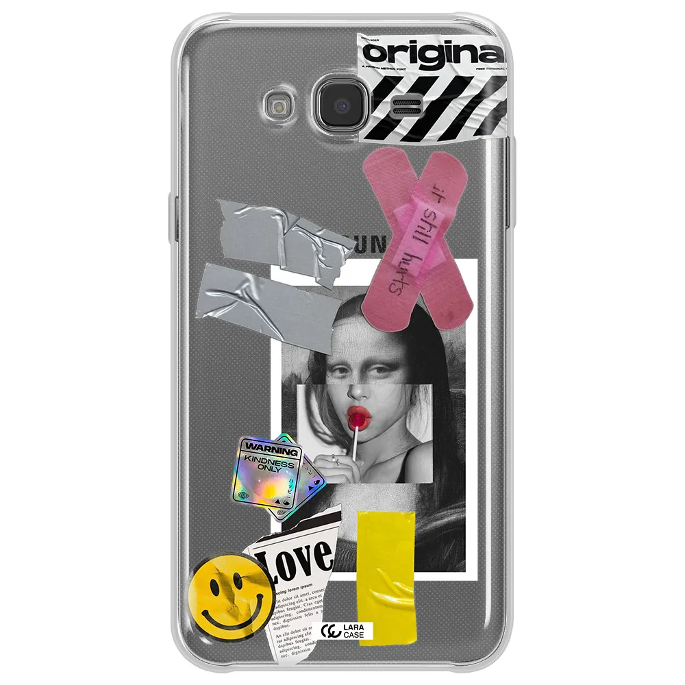 Mona Lisa Street Style Samsung J7 Core Clear TPU Case