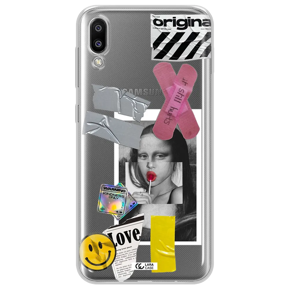 Mona Lisa Street Style Samsung M10 Clear TPU Case