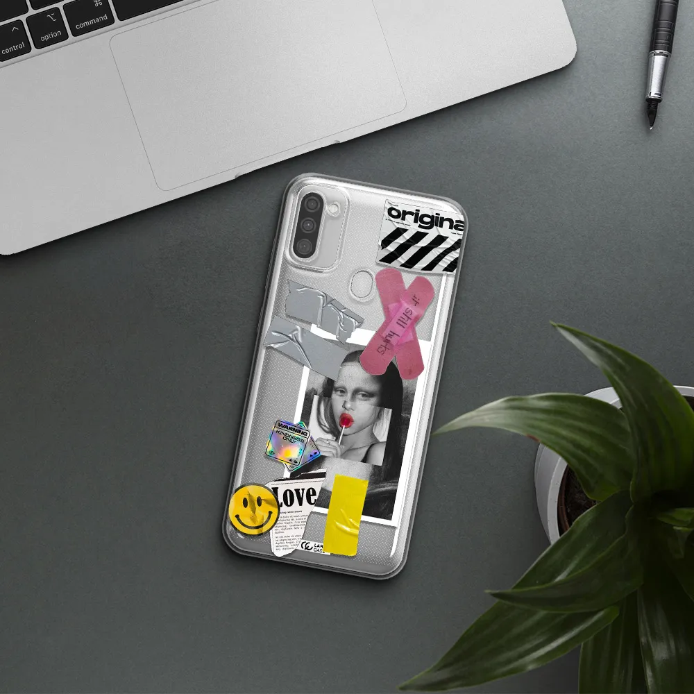 Mona Lisa Street Style Samsung M11 Clear TPU Case