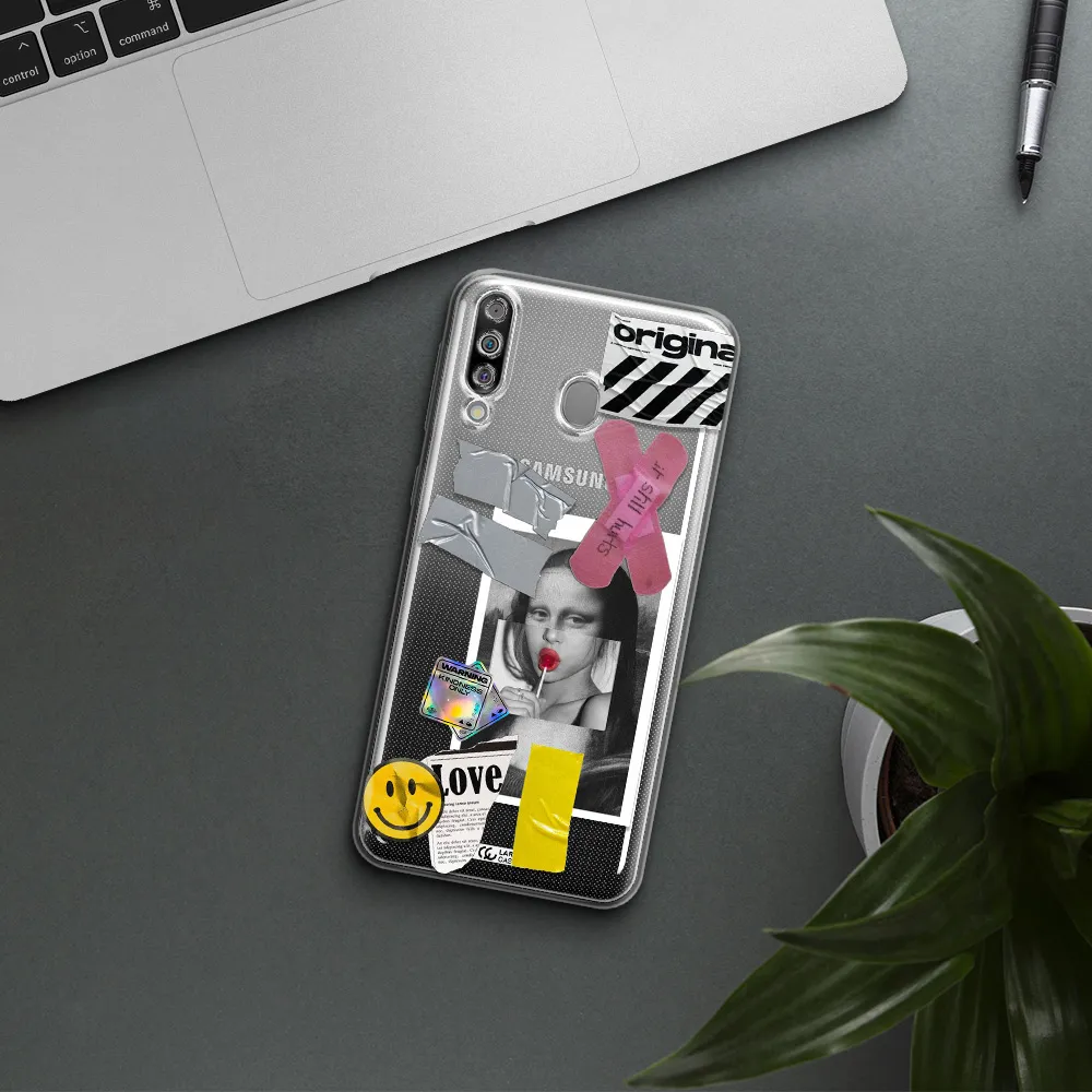 Mona Lisa Street Style Samsung M30 Clear TPU Case
