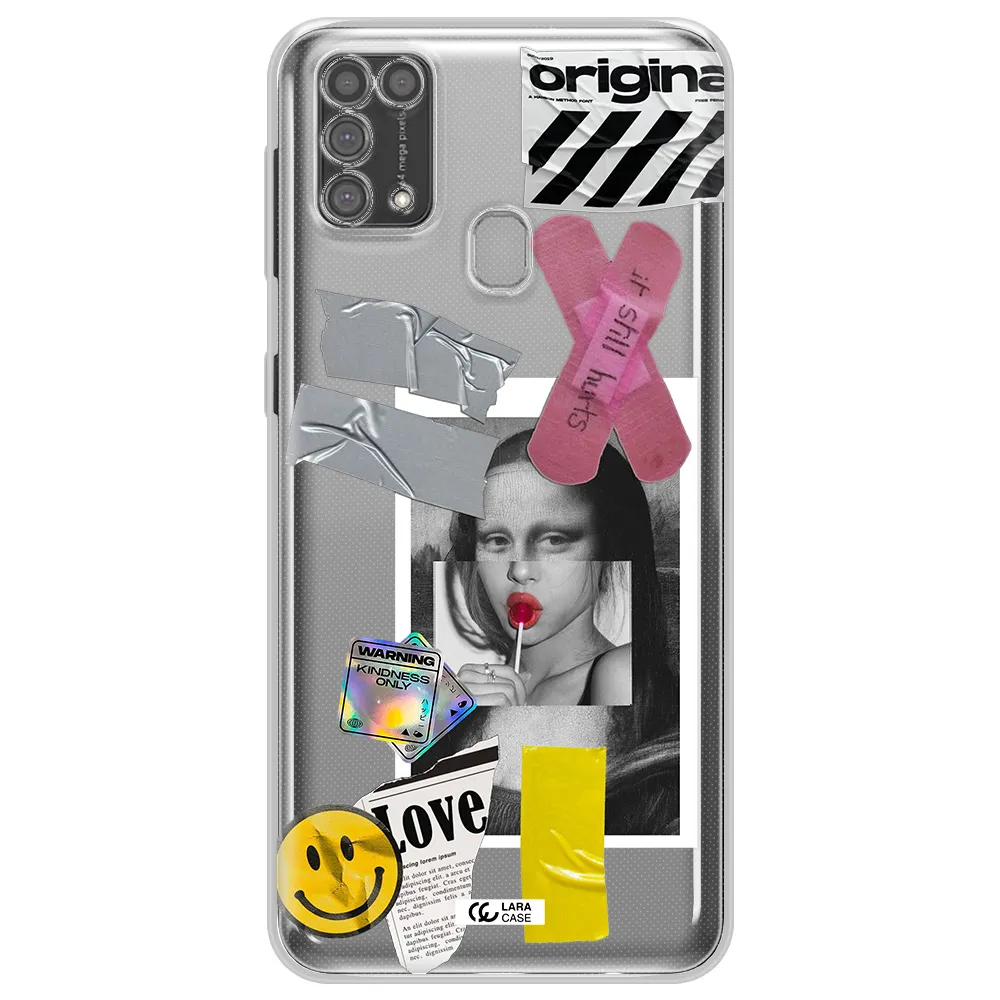 Mona Lisa Street Style Samsung M31 Clear TPU Case