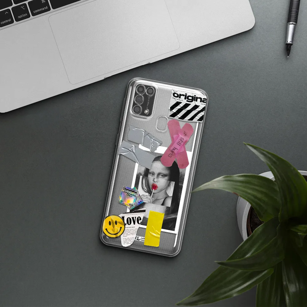 Mona Lisa Street Style Samsung M31 Clear TPU Case