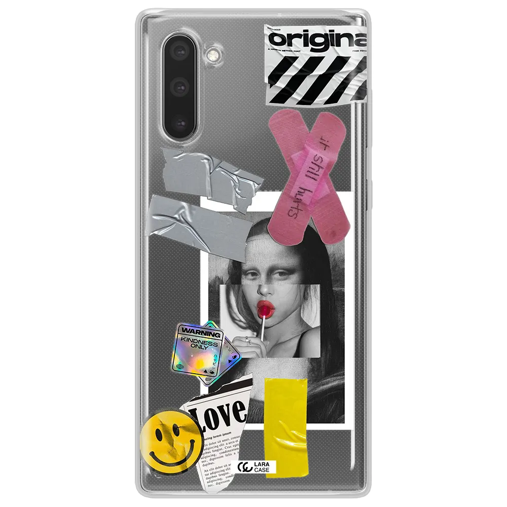 Mona Lisa Street Style Samsung Note 10 Clear TPU Case