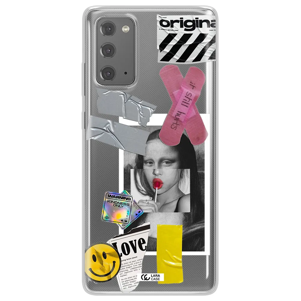 Mona Lisa Street Style Samsung Note 20 Clear TPU Case