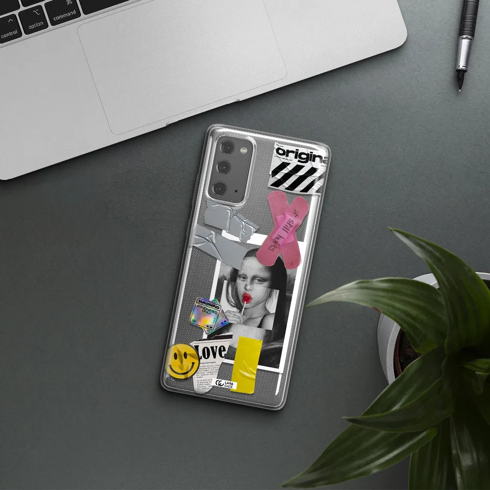 Mona Lisa Street Style Samsung Note 20 Clear TPU Case
