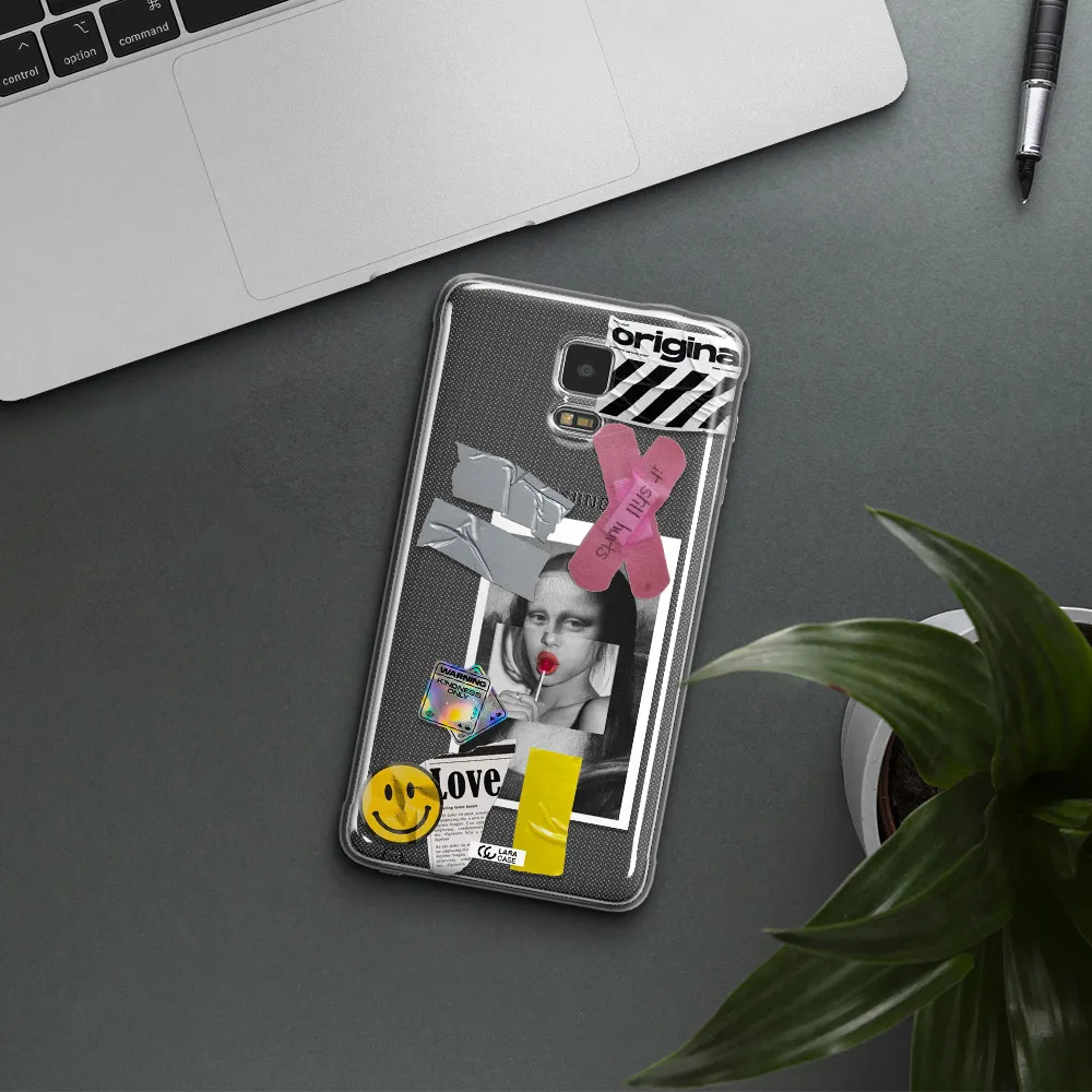Mona Lisa Street Style Samsung Note 4 Clear TPU Case