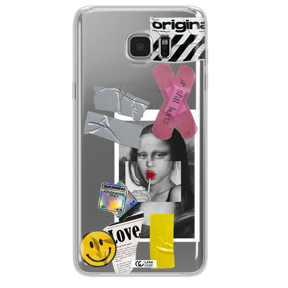 Mona Lisa Street Style Samsung Note 5 Clear TPU Case
