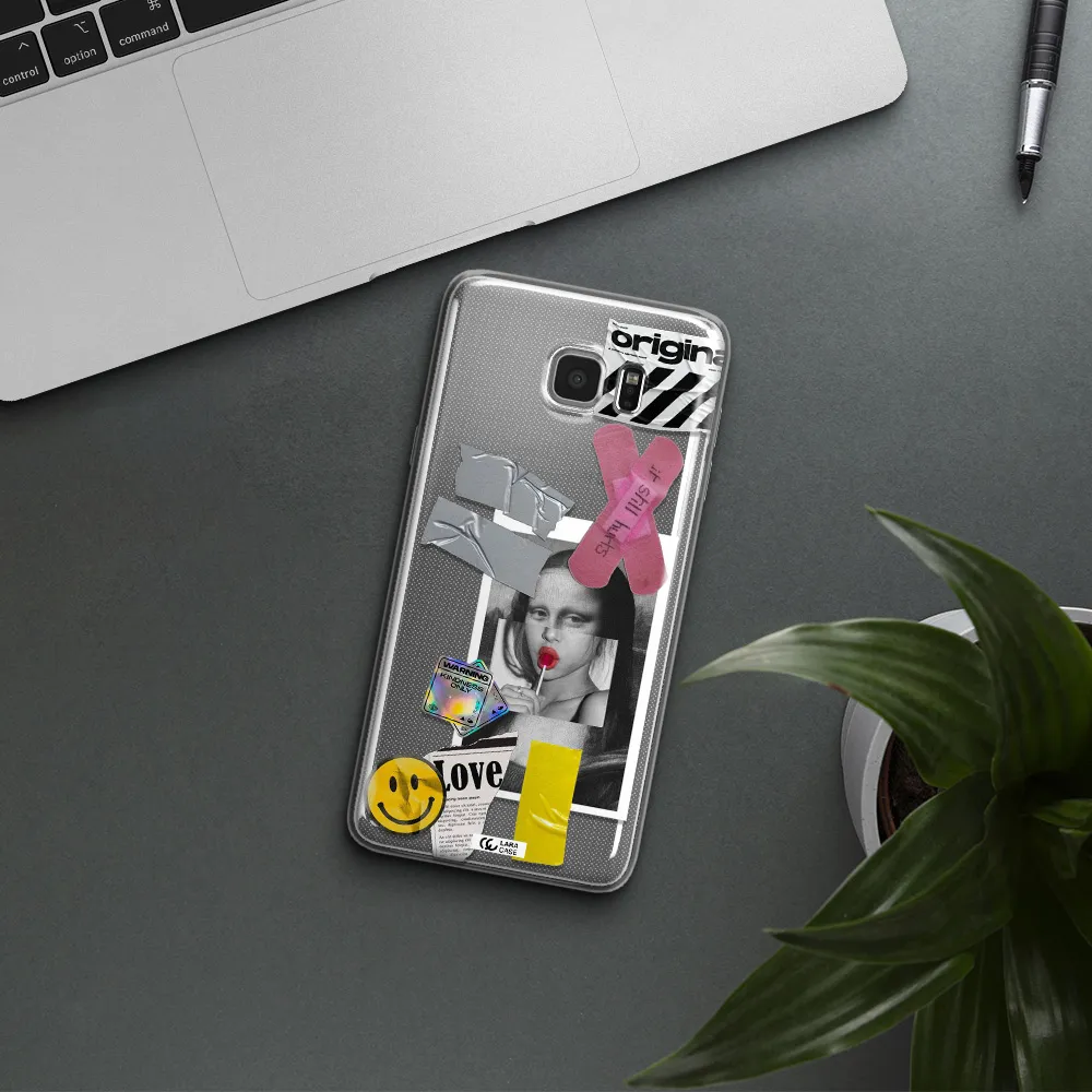 Mona Lisa Street Style Samsung Note 5 Clear TPU Case