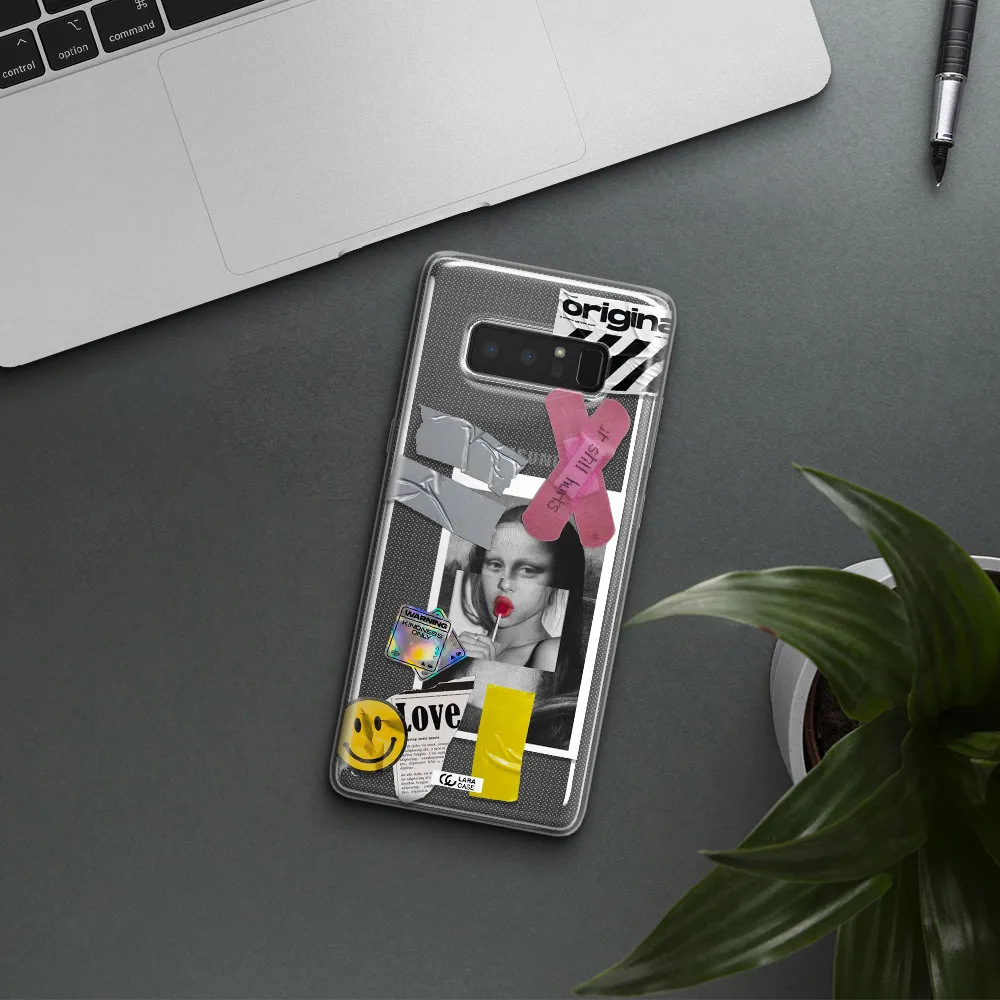 Mona Lisa Street Style Samsung Note 8 Clear TPU Case