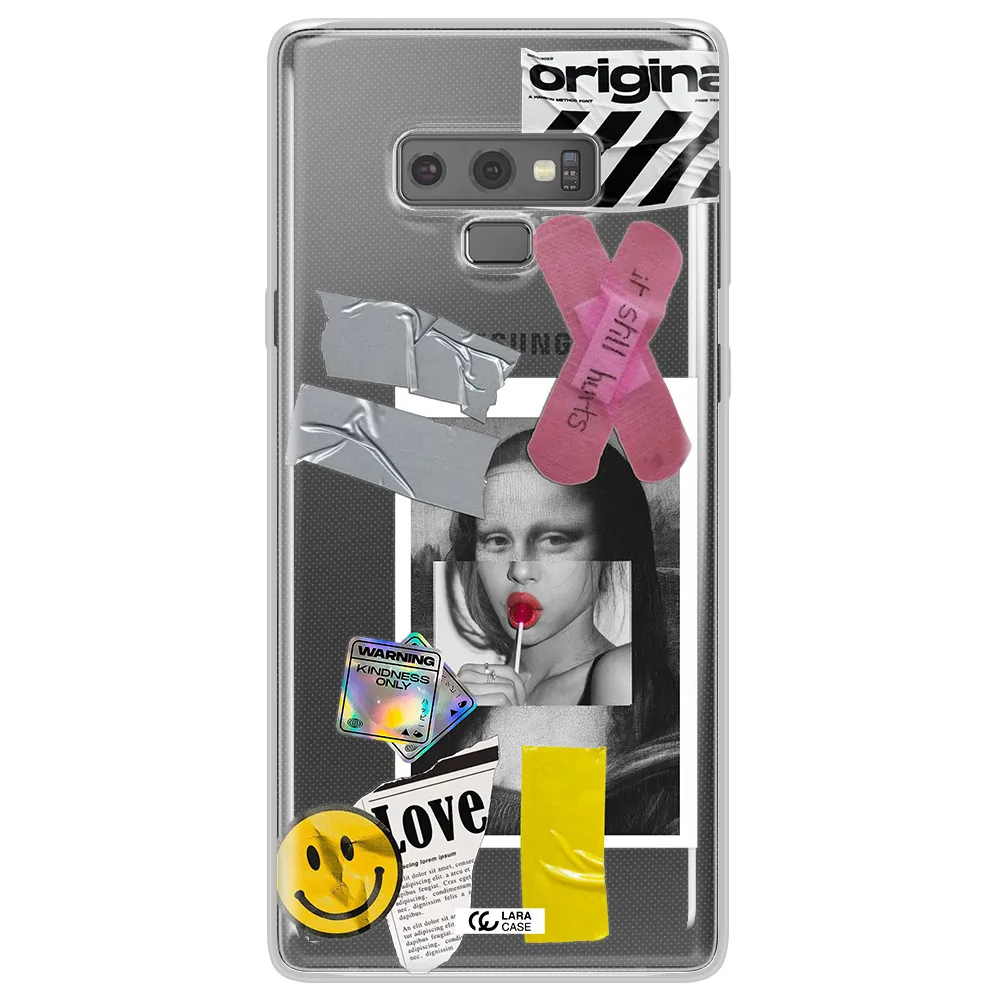 Mona Lisa Street Style Samsung Note 9 Clear TPU Case