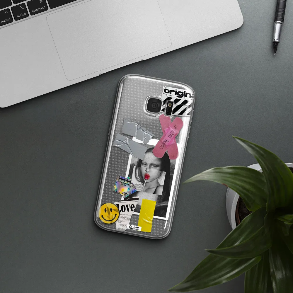 Mona Lisa Street Style Samsung S 7 Clear TPU Case
