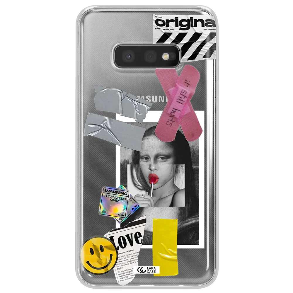 Mona Lisa Street Style Samsung S10e Clear TPU Case