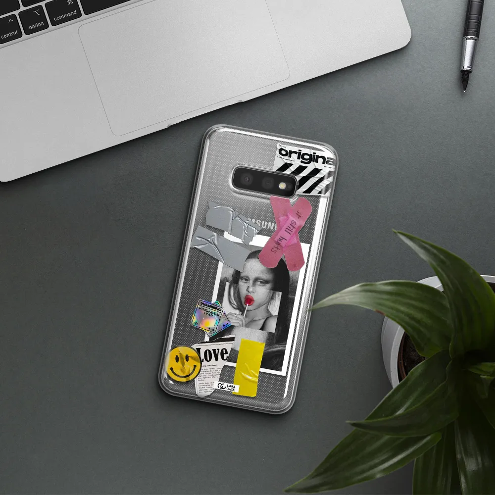 Mona Lisa Street Style Samsung S10e Clear TPU Case