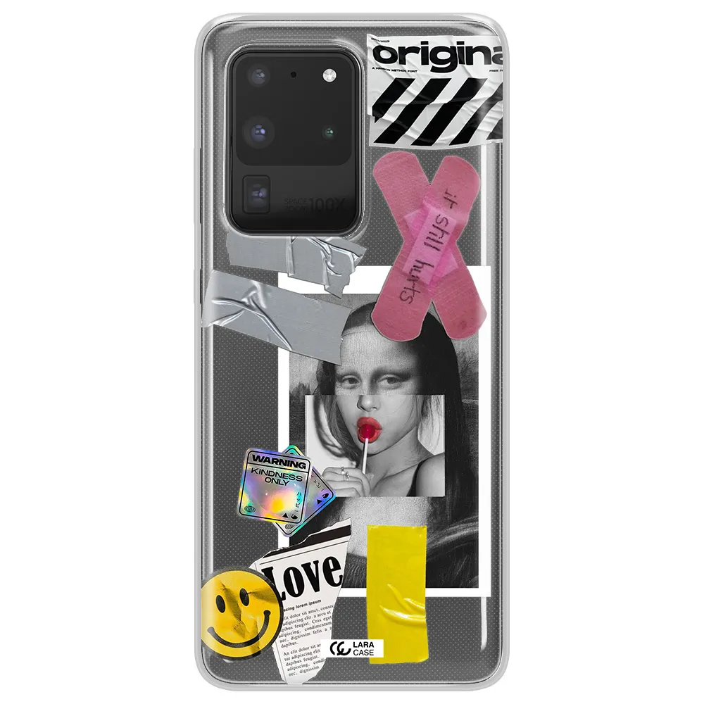 Mona Lisa Street Style Samsung S20 Ultra Clear TPU Case