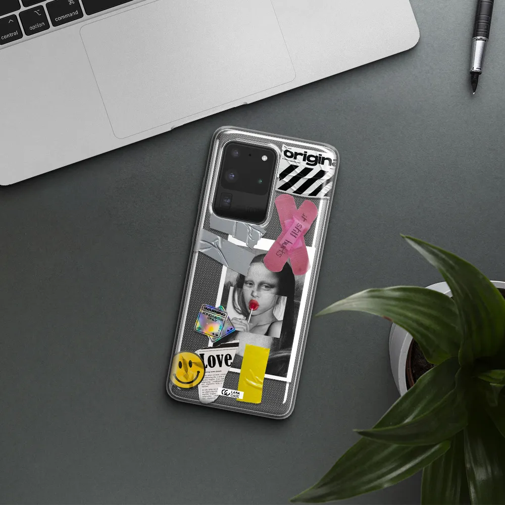Mona Lisa Street Style Samsung S20 Ultra Clear TPU Case