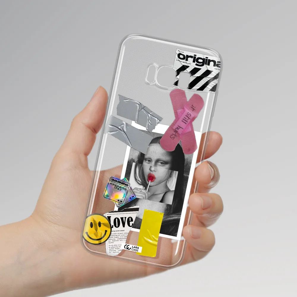 Mona Lisa Street Style Samsung S8 Clear TPU Case