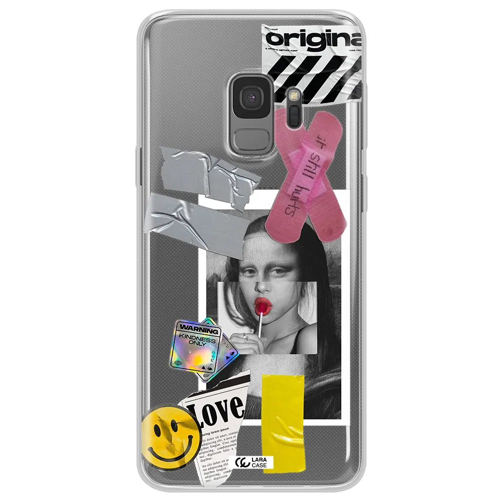 Mona Lisa Street Style Samsung S9 Clear TPU Case