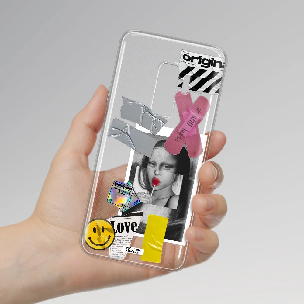Mona Lisa Street Style Samsung S9 Plus Clear TPU Case