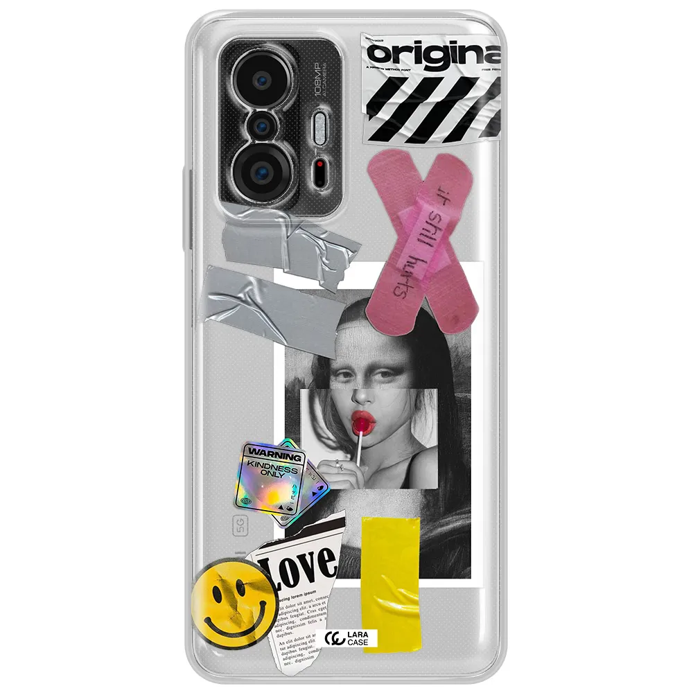Mona Lisa Street Style Xiaomi 11T Clear Tpu Case