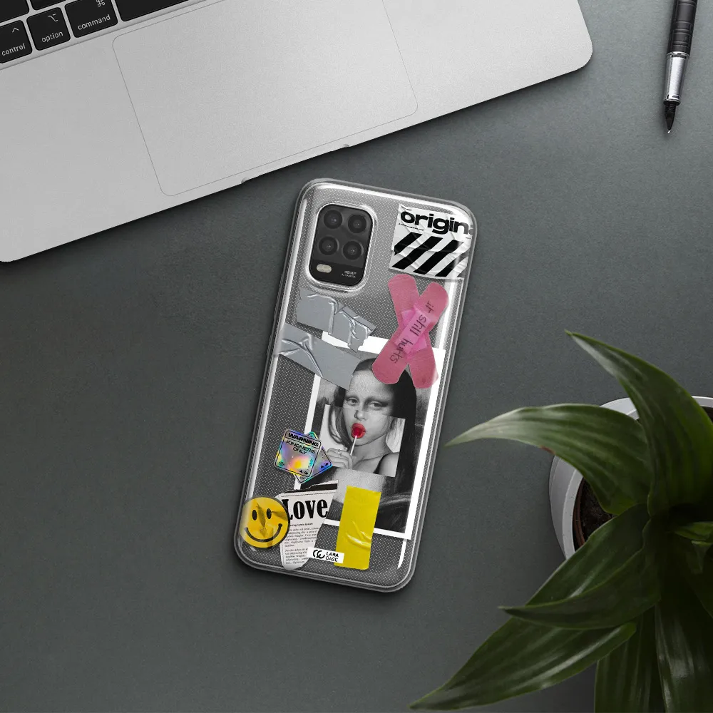 Mona Lisa Street Style Xiaomi Mi 10 Lite Clear TPU Case